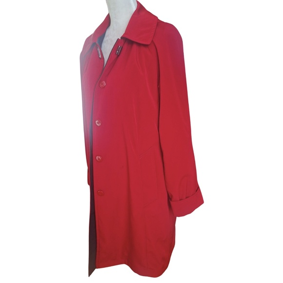 Rain Jacket Winter Raincoat Water Resistant Nautica Plaid Lining Rain Coat Sz S - Picture 4 of 12